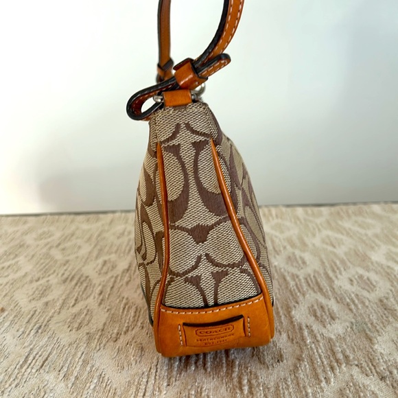 Coach Demi Monogram Canvas/Leather Baguette Bag - Picture 5 of 16